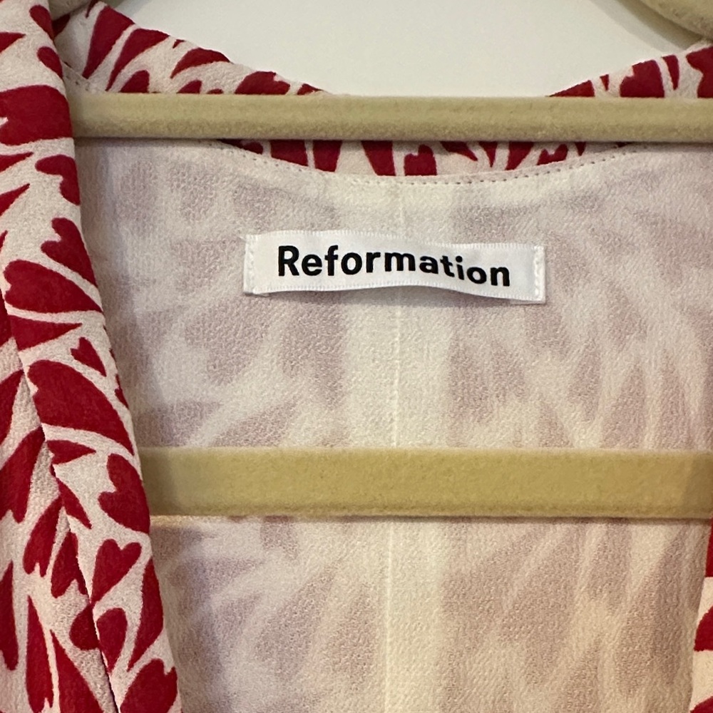 Reformation Red and White Maxi Dress - Picture 2 of 4